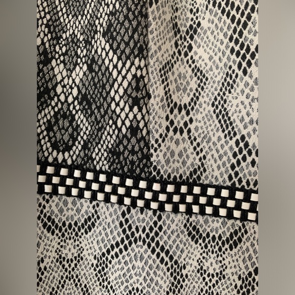 Badgley Mischka Belle snakeskin A-Line dress US 14 - Picture 3 of 6